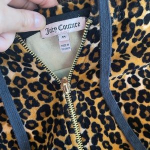 Juicy Couture cheetah sweat suit set